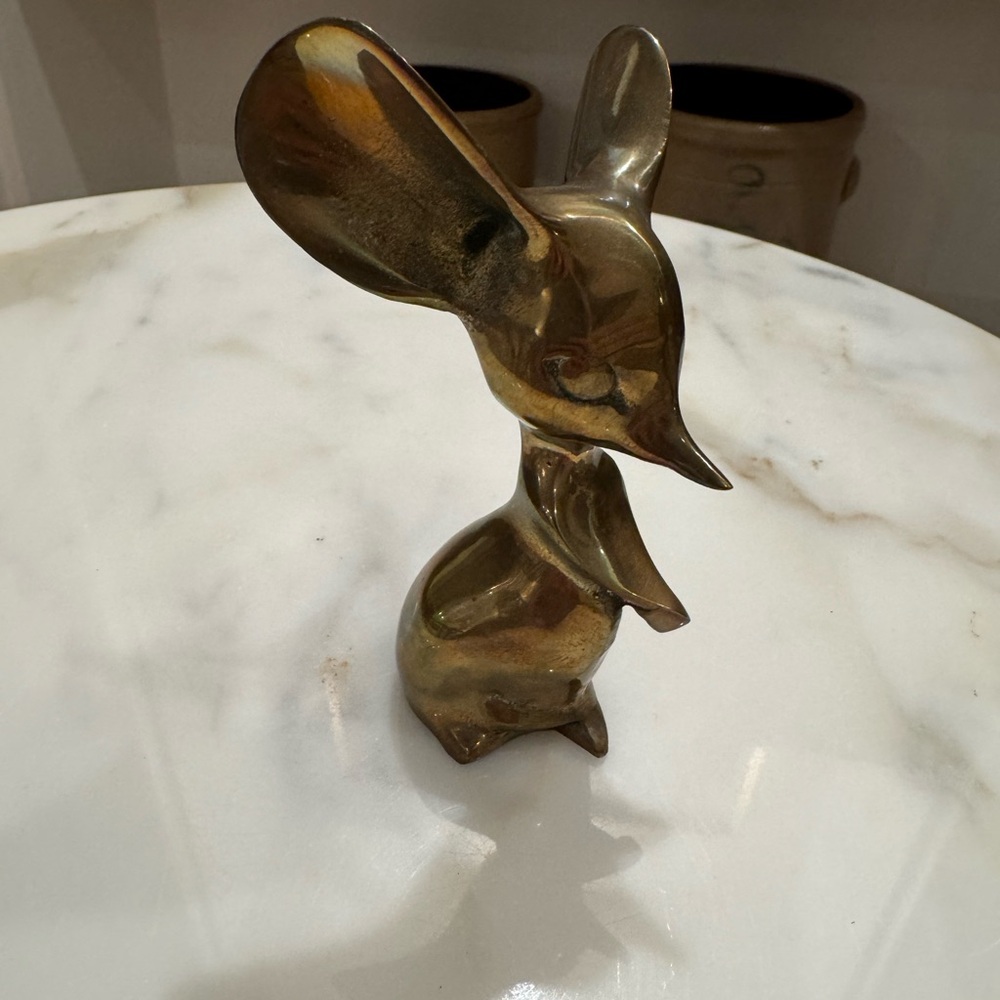 Cute brass mouse